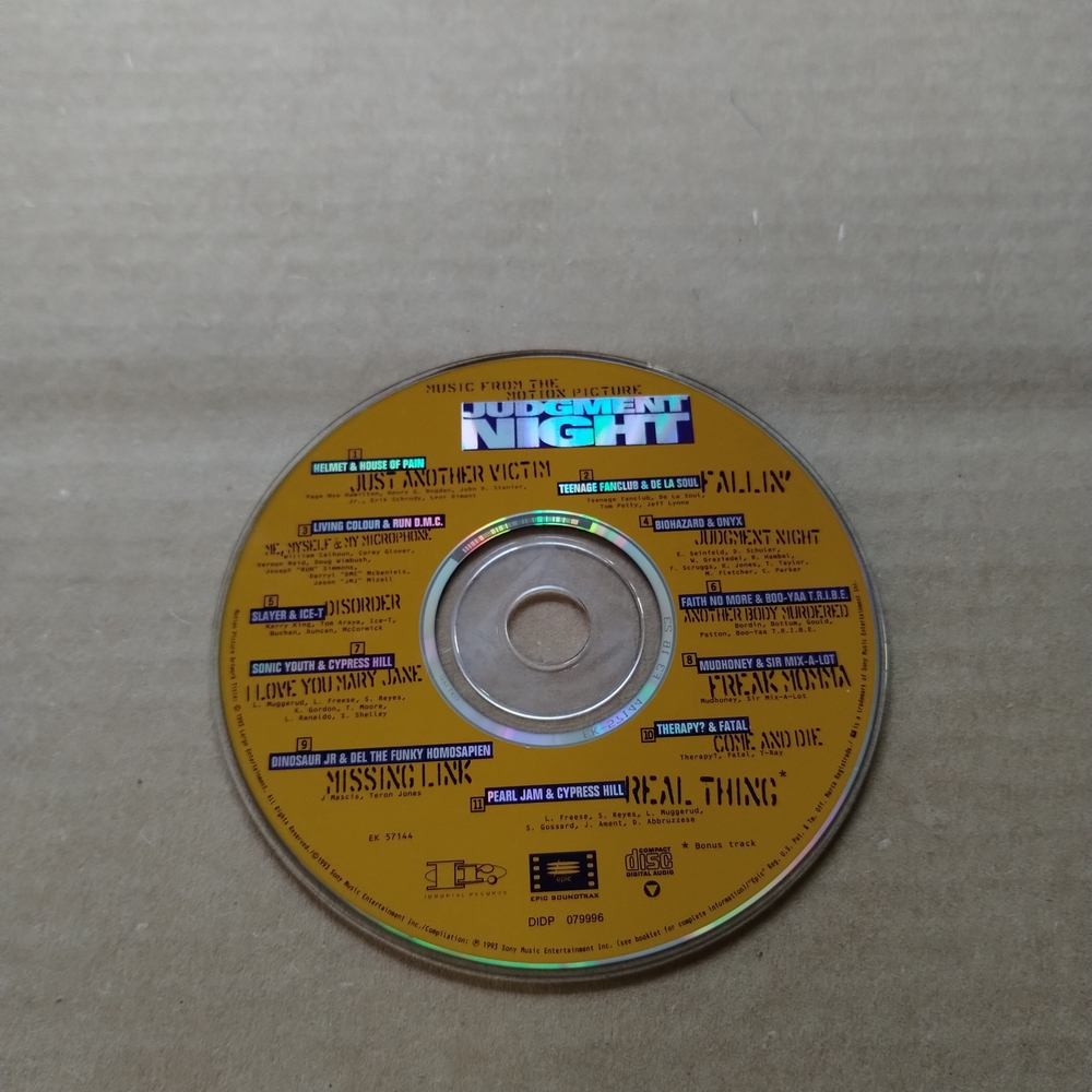 Various - Judgement Night - Soundtrack - CD - Hip Hop - Rock - Stage & Screen